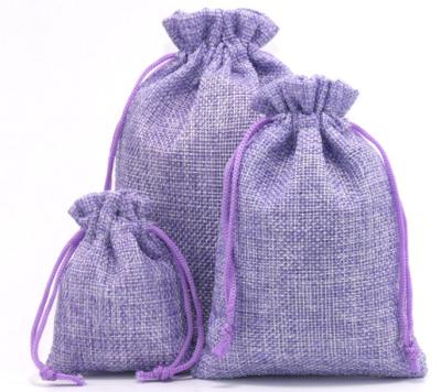 China Eco-Friendly Wholesale Custom Logo Printed Drawstring Bag Folding Jute Pouch Jute With Double Twine Suction Twine Bag for sale