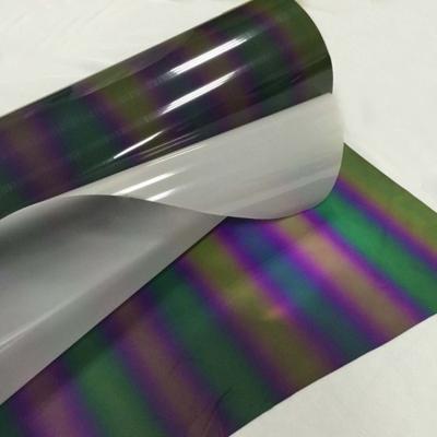 China Apparel Reflective Striped Rainbow Heat Transfer Vinyl YD16010C for sale