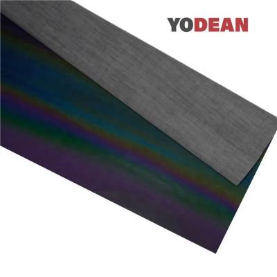 China Rainbow Reflective Vinyl Heat Wrap Vinyl Reflective Heat Transfer Vinyl Iron On Reflective Vinyl for sale