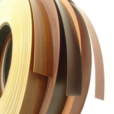 China High and Low Temperature Resistance Wood Texture Wood Texture MDF PVC Edging Strip for Particleboard, Edging Strip for sale