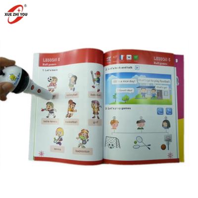 China Toy Factory Customized Wholesale Preschool Educational English Speaking Pen Book Educational Language Skills For Kids for sale