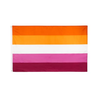 China OEM Wholesale Pride Flag Running 100% Polyester 3x5 Ft LGBT Lesbian for sale