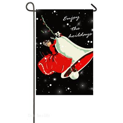 China Other Custom Design Accepted High Quality Double Sided Christmas Garden Flag for sale