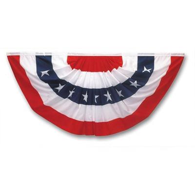 China Healthcare Institutes High Quality 100% Polyester 45 x 90 cm 100 D Polyester USA Pleated Flag Bunting for sale