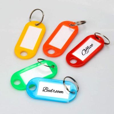 China Home Hotel Key Indicator The ID Tag Name Car Key Fob With Free Ring PVC Plastic Bag Iron NINGBO Light Key Chain Color Mix Color Cheap Plastic 1 for sale