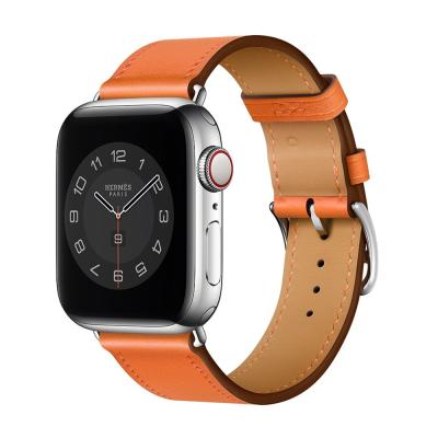 China Apple Smart Watch Leather High Quality Series 6 Original Apple Accessories Leather Watch Band for sale