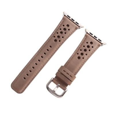 China New Design Leather Watch Band Genuine Leather Watch Strap for sale