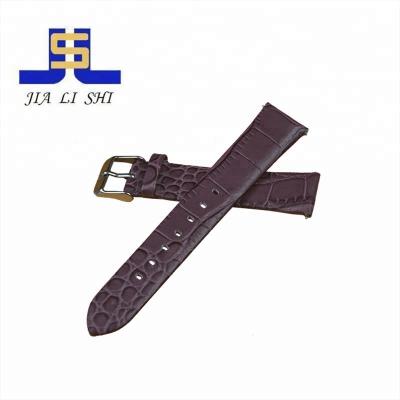 China Wholesale Custom Crocodile Watch Strap Band Genuine Leather Strap 20mm 22mm Handmade Leather Factory for sale