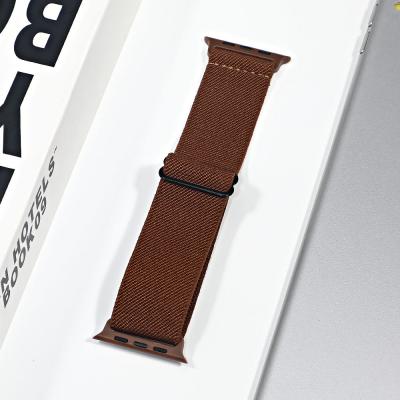 China 41MM 42MM 45MM High Quality Nylon Elastic Cloth Fabric Watch Buckle Braided Strap 38MM For Iwatch 7 Se 6 5 4 for sale