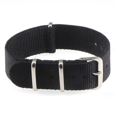 China Hot Selling Nylon Striped NATO Leather Watch Strap Various Color for sale