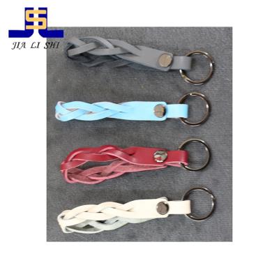 China Leather And Metal Factory Price 15x130mm Size Mobile Phone Singapore Key Chain for sale