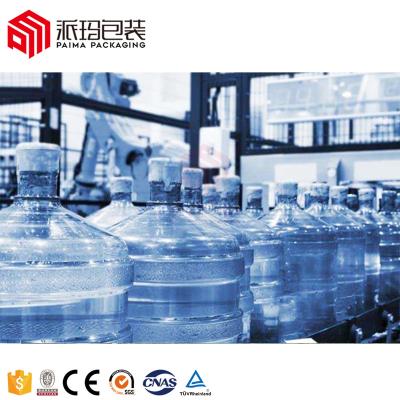 China 300bph Food Mineral Water Bottle 5 Gallon Water Filling Machine For Barrel Line for sale