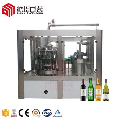 China New Automatic Food Glass Bottle Beer Canning Making Machine Bottled Beer Filling Machine for sale