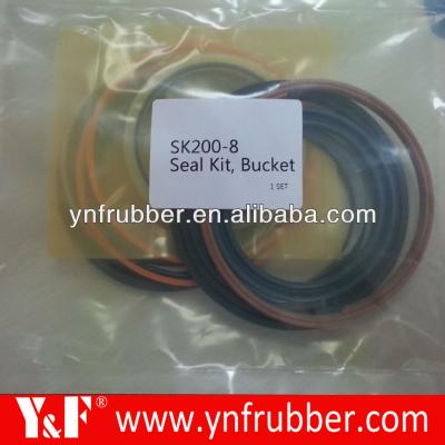 China REPAIR SEAL KITS For Kobelco SK200-8 Excavator Bucket Hydraulic Cylinder Seal Kits SK200-8 for sale