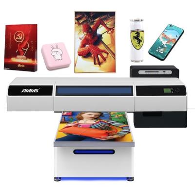 China Hotels Araras A1 Size UV ​​Digital Flatbed Printer With Cylinder Printing for sale