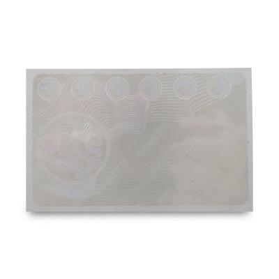 China Holographic Clear Hologram Stickers Certificate Overlay Custom Clear Hologram Hologram Overlays for sale