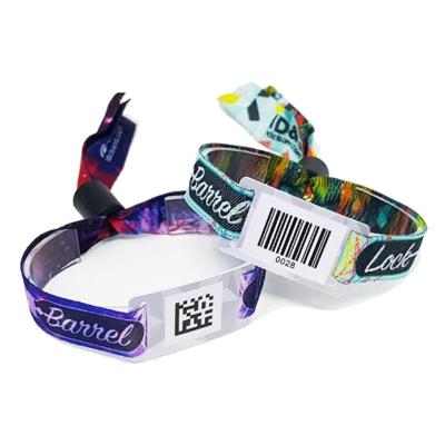 China Event One Time Use Custom Wristband RFID Ticket Wristband For Concert for sale