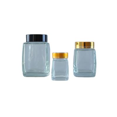 China Morden Stainless Steel Glass Jar Glass Jars For Packaging Lid Glass Jar for sale