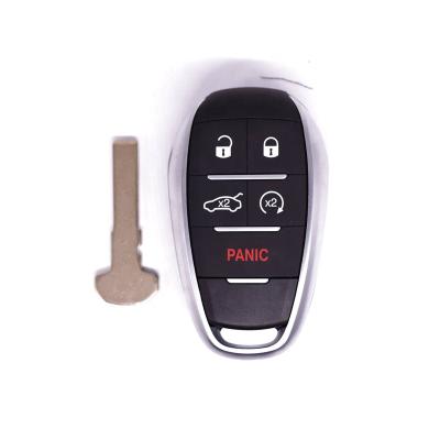 China Replace Keyless Car Key OEM 5buttons 433MHz Smart Remote FOB Auto Parts With Uncut Blade Transmitter Key Entry for sale