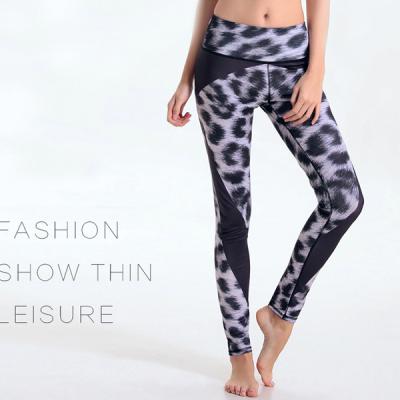 China Leopard colorful printing women lady yoga leggings soft and comfortable fabric suitable for gym wear for sale