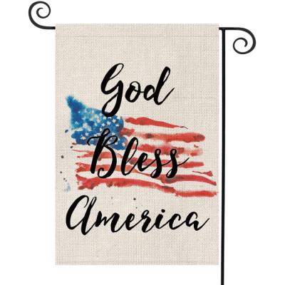 China Custom Flag Red White Blue Blank Double Printing Words Advertising Party Garden Reusable Decoration Country Sublimation Flag for sale