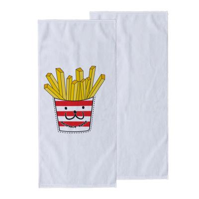 China Sublimation Printing Custom Cheap Wholesale 100% Sublimation Polyester Beach Towel Hand Bath Towels Towel for sale