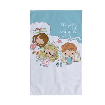 China Customized Sublimation Printing Printing Soft Hand Towels Long Kids Adults Personalized Beach Micro Fiber Towel For Sublimation for sale