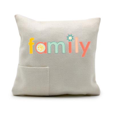 China Viable Small Pillow Covers Mini Sublimation Blank Pillowcase Cotton Linen Cushion Cover DIY Personalized Design Pillow Cover for sale