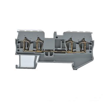 China UTL Spring Connection Terminal Block 4 Conductors TH: 4.2 W: 72.0 H: 36.5 for sale