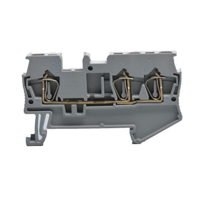 China UTL Multi Twin Spring Din Rail Installation Ground Wire Driver TH:8.2 W:65.5 H:43.5 for sale