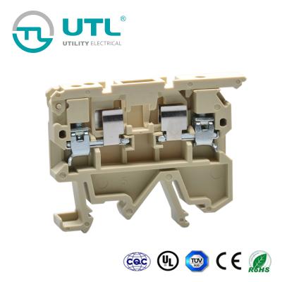 China Type A.W.G. 24-10 China UTL JUT2-4RD fuse terminal block weidmuller for sale