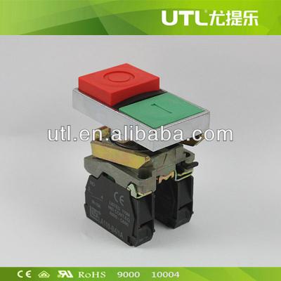 China 2-position pushbutton switches 1xNO+1xNC without flashing indicator light / self-reset type LA110-B4-BL for sale