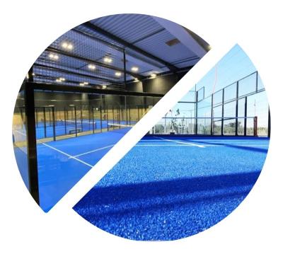 China Steel Good Quality Low Padel Tennis Court Price Lvyin Panoramic Padel Tennis Court for sale