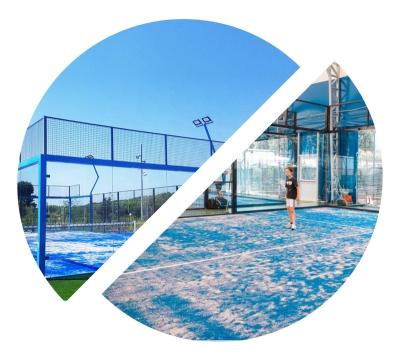 China Steel Professional Gold Padel Court Supplier Panoramic China Paddle Tennis Court for sale