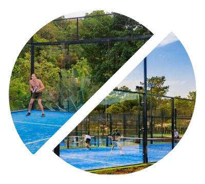 China Steel Hot Sale China Padel Court Lvyin Professional Padel Court Panoramic for sale