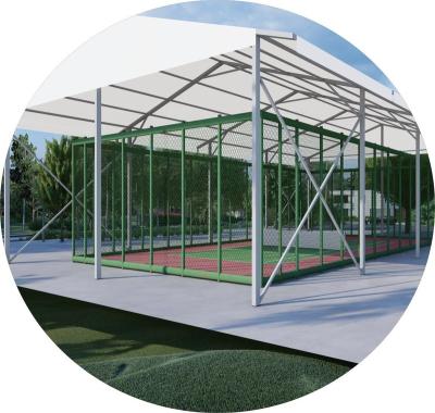 China Padel Tennis Court High Quality Hot Sale Padel Court with Roof Lvyin Factory Turf Grass Padel for sale