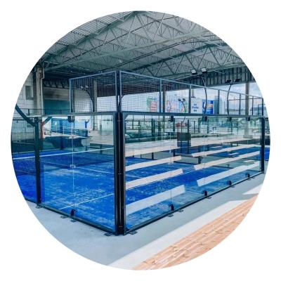 China Steel Hot Sale Construction Padel Courts Panoramic Outdoor Padel Court for sale