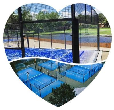 China Steel Wholesale Paddle Tennis Padel Court Panoramic Padel Court Outdoor for sale