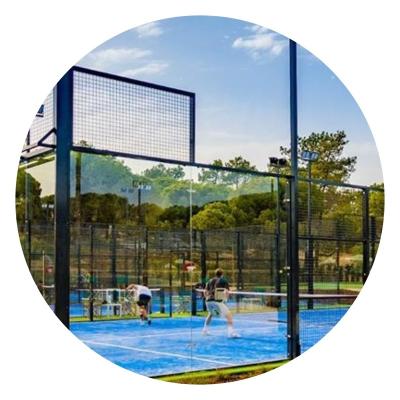 China Steel China Professional Wholesale Padel Court Panoramic Lvyin Outdoor Padel Court for sale