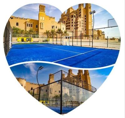 China Steel China Gold Paddle Tennis Court Supplier Panoramic Padel Court for sale