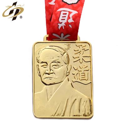 China Europe China manufacturer custom zinc alloy judo challenge jiu jitsu sport medals with ribbon for sale