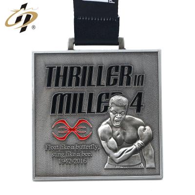 China Europe 3D Medal Product Type Engraved Custom Boxing Award Medals for sale