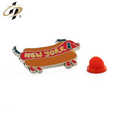 China USA Design Hot Collectible Hard Enamel New York Funny Lapel Pin With Backing Card for sale