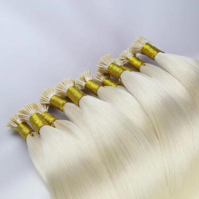 China Hot Selling Silky Straight Wave Silky Straight Prebonded Hair Extension Hand Made Keratin Hair Extension I Tip Hair for sale