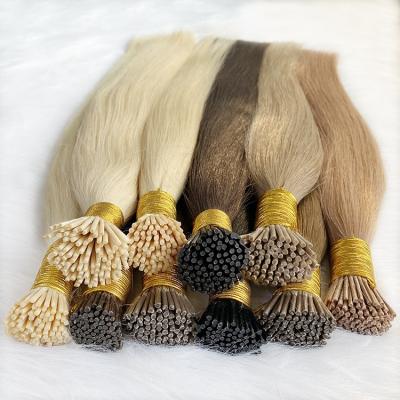 China Silky Straight Wave Keratin I Tip Hair Extensions Hair Extension Pre-bonded Straight Keratin I Tip Hair Extensions for sale