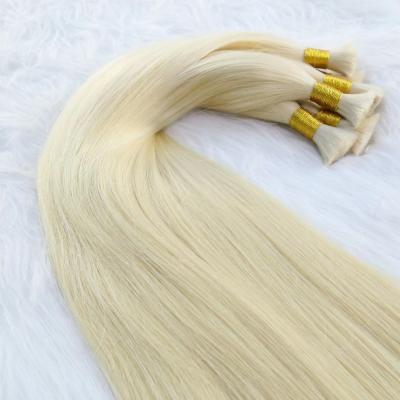 China Double Wave Human Hair Silky Straight Long Lasting Blonde Loose Wave Hair Extensions for sale