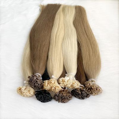 China Hot Selling Silky Straight Double Wave Human Hair Customized High Quality Silky Straight Hair Extensions Tip Flat Hair for sale