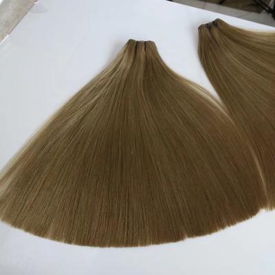 China Silky Straight Wave Top Quality Cuticle Lined Double Drawn Think Ends Hair Weft for sale