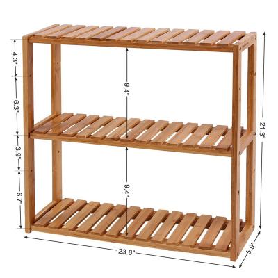 China Factory Sale Various New Fashion Sustainable Comfortable Bamboo Bathroom Shelf Bamboo Products for sale