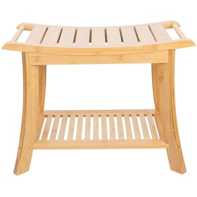 China Modern Made In China Packing Products High Quality Bamboo Opens Bamboo Shower Bench for sale